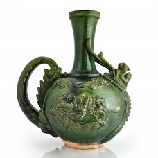 1459 A Green-glazed dragon shape Ewer